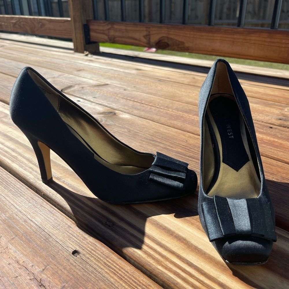 Nine West satin heels